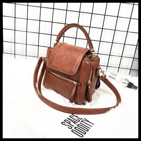 NEW Tote Crossbody Brown Bag - Picture 3 of 5